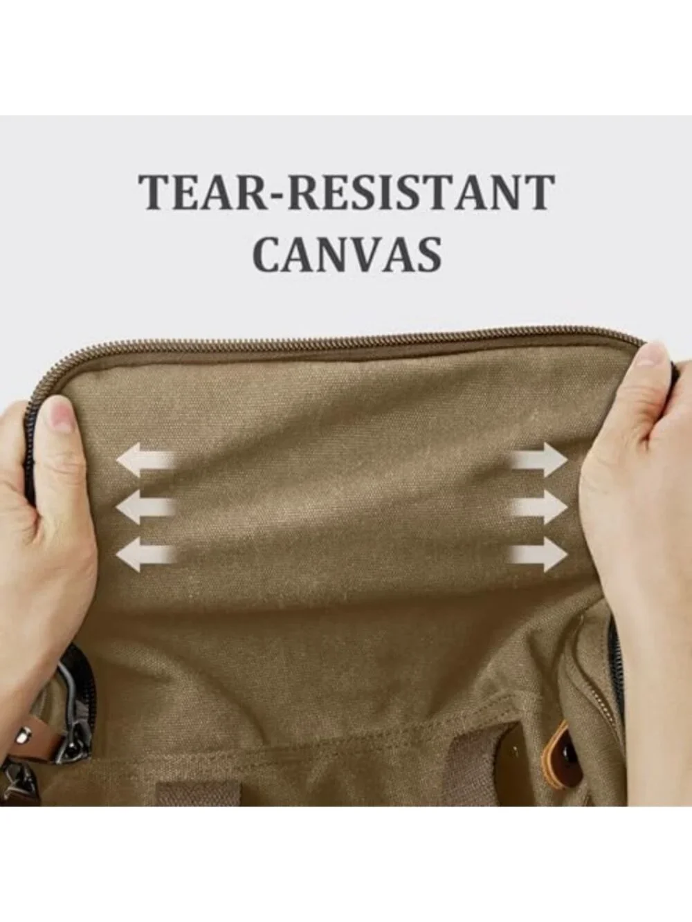 Expandable 60L Canvas Duffle Bag - Stylish Travel Overnight Weekender Tote